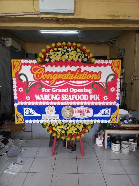 Papan Bunga Ucapan Selamat Kudaile Slawi